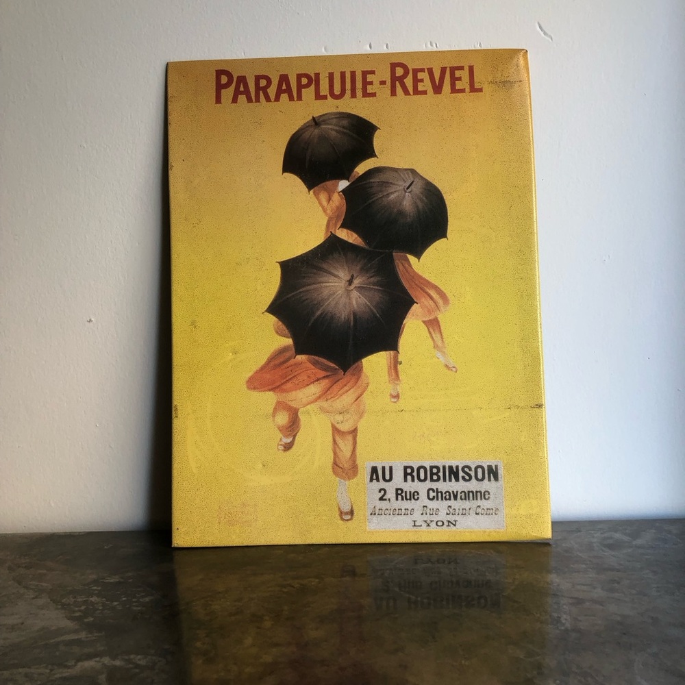 Parapluie-Revel Metal Wall Art (Leonetto Cappiello)
